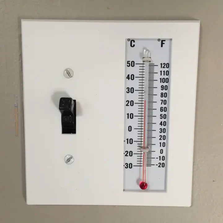 Thermometer Light Switch Cover for Standard Toggle