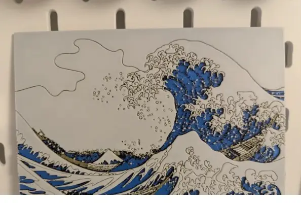 La Gran Ola de Kanagawa Hueforge A1 Mini