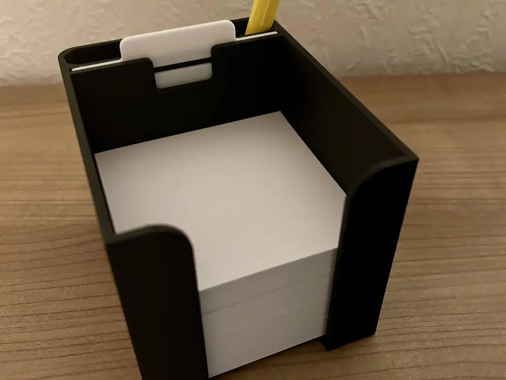 Notizzettel-Halter mit Schablone