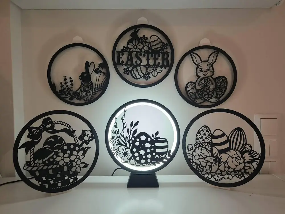 Easter Silhouette Panels