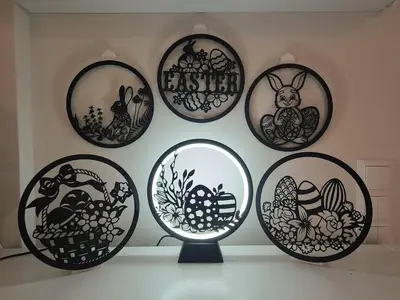Easter Silhouette Panels