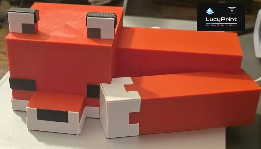 Minecraft Fox 3D Lightbox