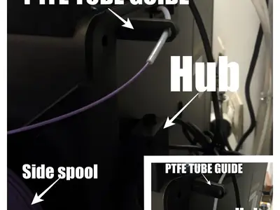 Kobra S1 - PTFE tube Guide- Side Spool/Ace Pro