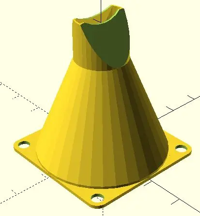 Tube Adapter Flange with Optional Grating (Parametric)