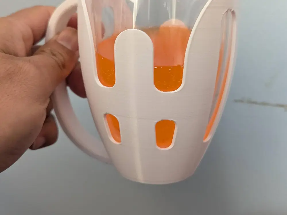 Glass cup holder. For Bodum Double Wall Glass.