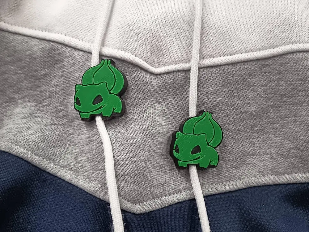 Bulbasaur Hoodie Drawstring Beads