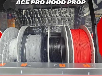 Anycubic Ace Pro Lid Prop – Easy Roll Loading for Tight Spaces