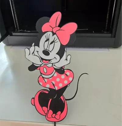 Minnie mouse cake topper pink
