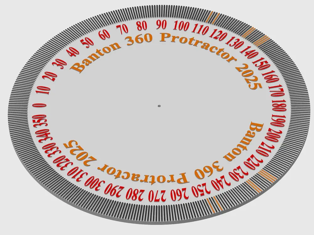 360 degree protractor - scaleable