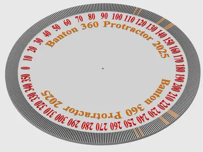 360 degree protractor - scaleable