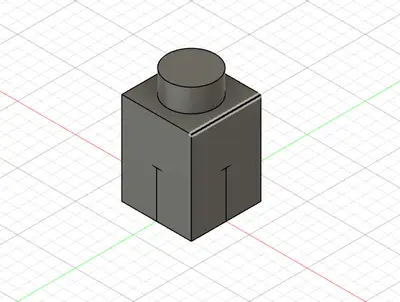 1x1 Lego Brick (Stackable)