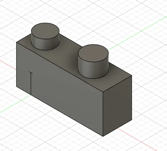 1x2 lego brick