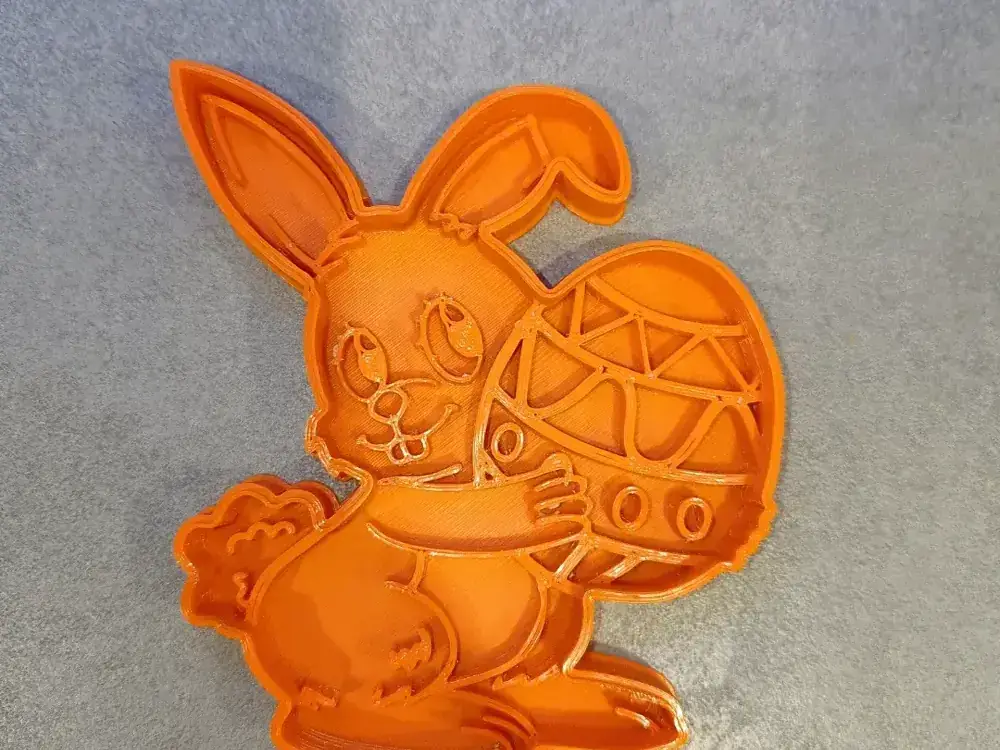 Easter rabbit cookie cutter