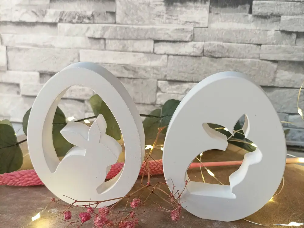 Modern Easter Bunny Egg Decor