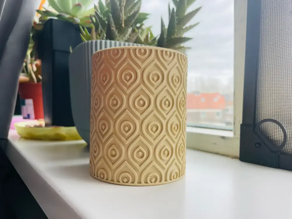 Geometric Pattern Pen Holder