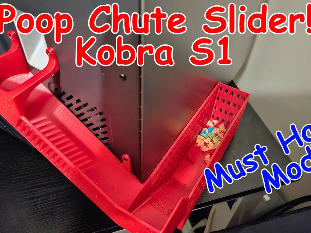 Anycubic Kobra S1 Poop Chute Slide With Bin