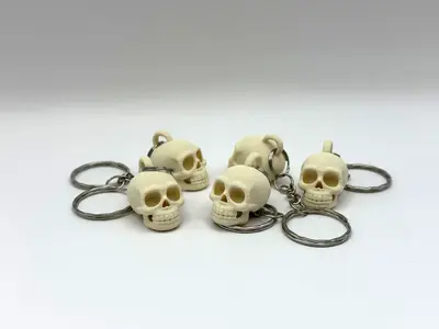 Tiny Skull Keychain