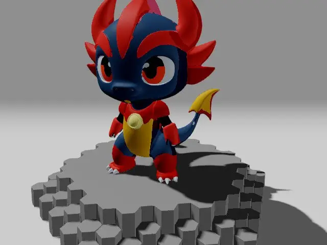 Dragon with ironman suit