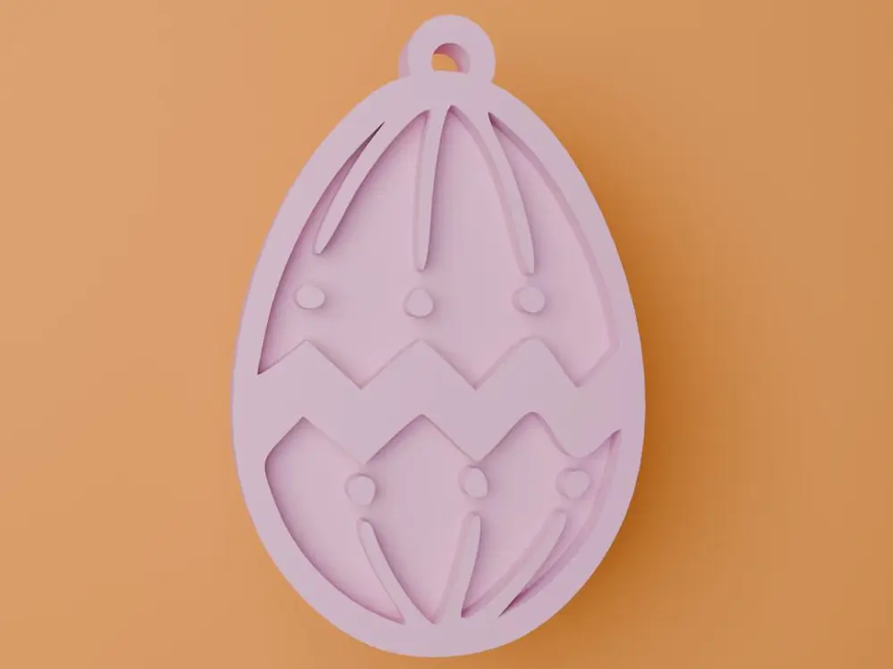 easter gift egg keychain