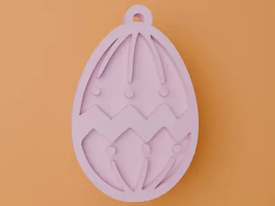 easter gift egg keychain