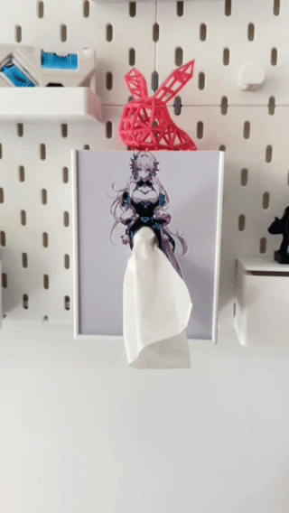 换裙抽纸盒 适配宜家洞洞板