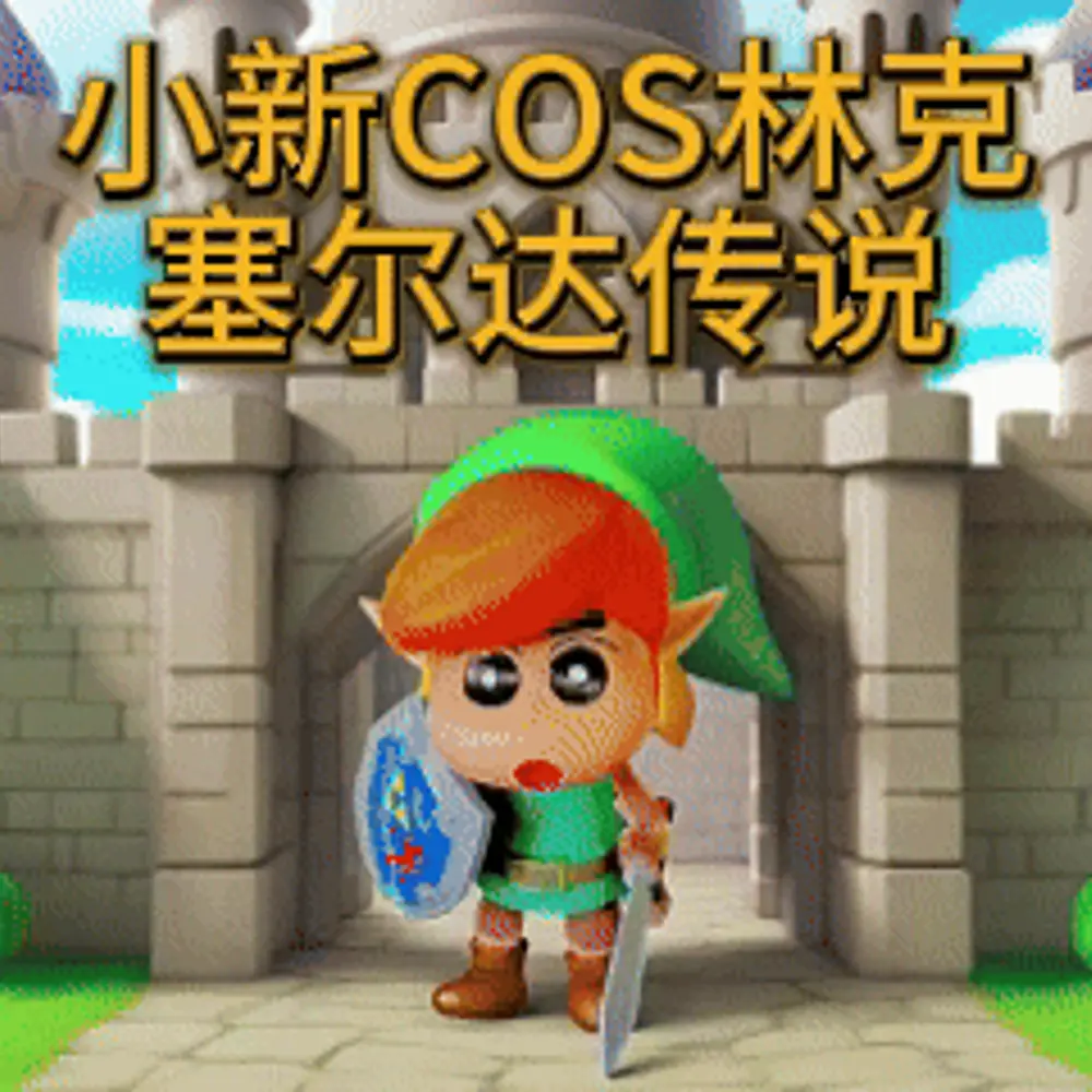 蜡笔小新COS塞尔达传说林克
