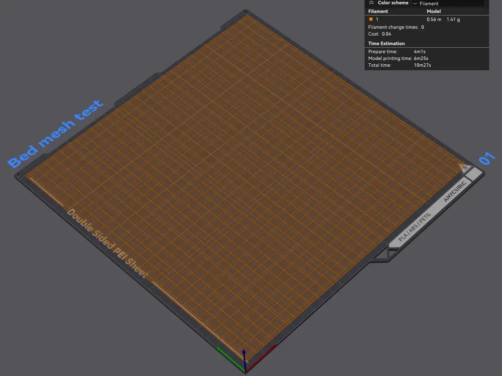 10 Minute Kobra 3 Bed Mesh Test