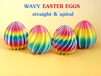 Wavy Easter Eggs