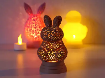 Cute Bunny Tea Light Lantern