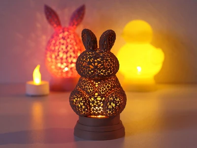 Cute Bunny Tea Light Lantern