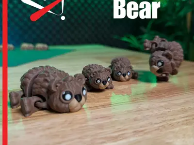 Articulated Brown Bear
