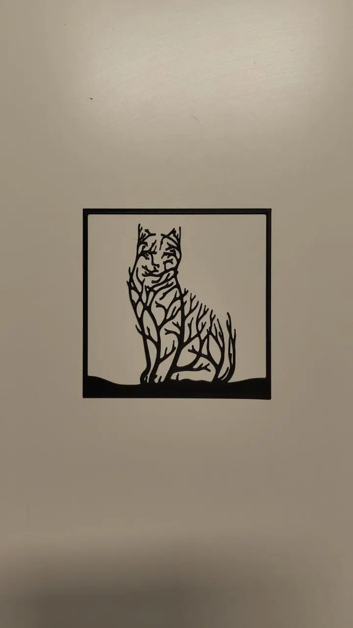 cat - tree art