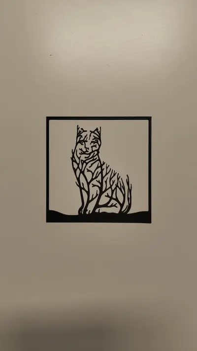 cat - tree art