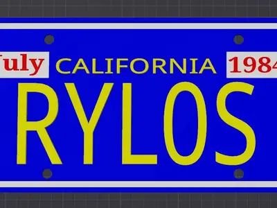 Last Star Figter - Star Car License Plate - Rylos