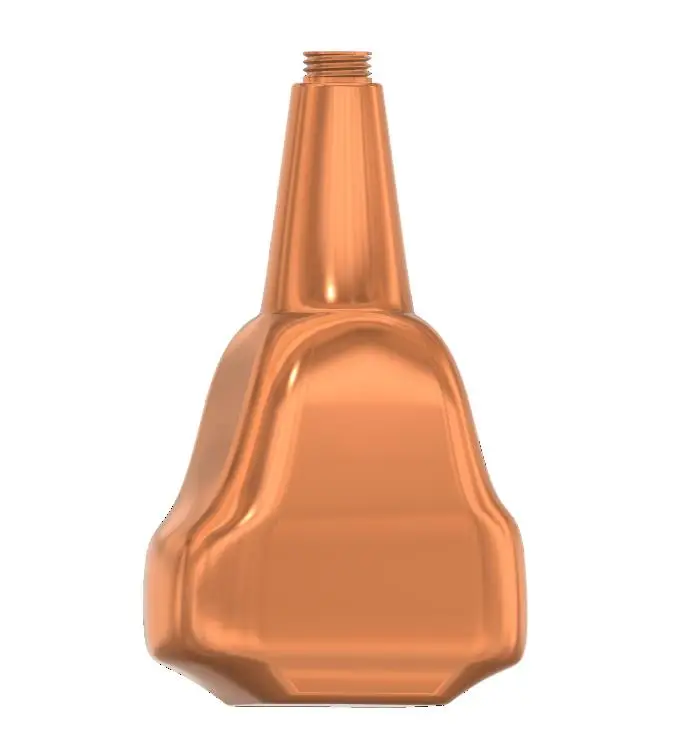 Squared glass bottle