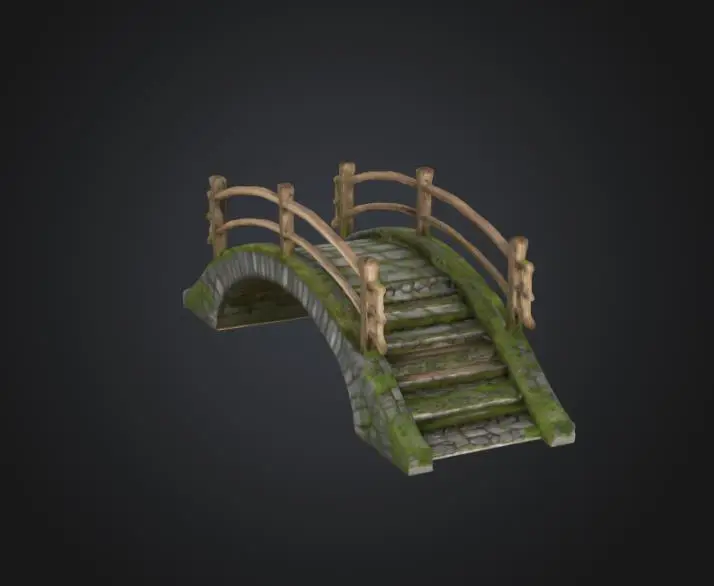 Stone bridge DnD miniature