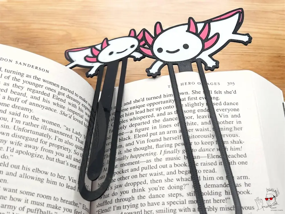 Axolotl Bookmark