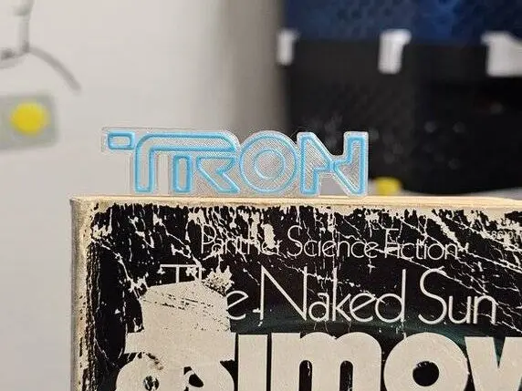 TRON inspired bookmark