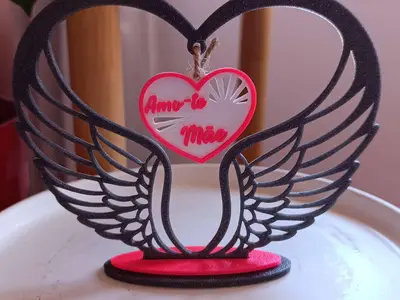 Mothers day stand heart editable text