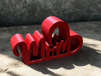 MOTHERSDAY STAND / MOM MELTED WITH HEART / MOTHERSDAY GIFT