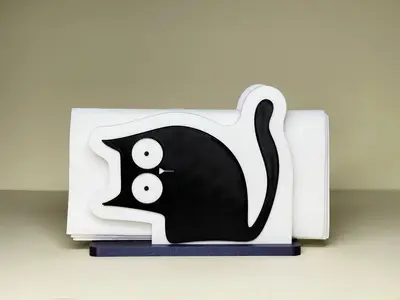 Cute Cat Napkin Holder