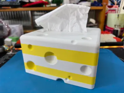 Cheese-shaped Tissue Box / 奶酪造型纸巾盒