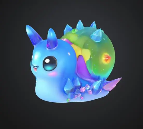 Gem snail chibi toy