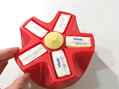 小包纸巾收纳盒（旋转抬起）Small pack of tissues storage box