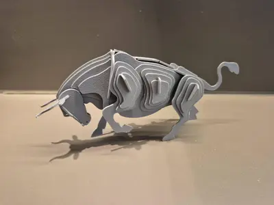 3D Bull puzzle