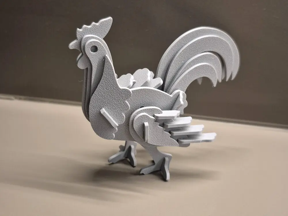 3D Rooster puzzle