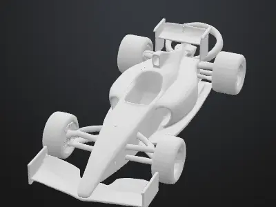 F1 car keychain