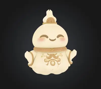 Cute charming spirit dumpling
