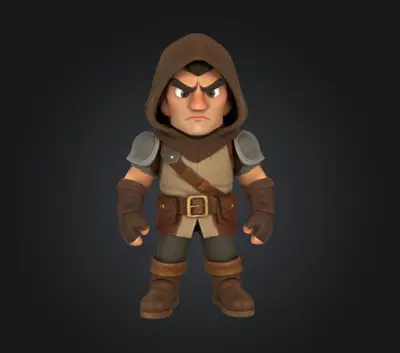D&D Thief miniature RPG tabletop