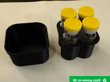 Kit de caja para 4 viales de 3 ml